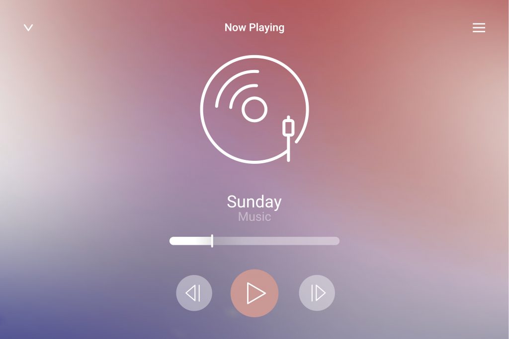 Digital music displayed on a screen vector