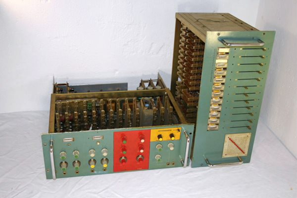 Custom vocoder built and used by Kraftwerk c. 1970s early music tech (photo courtesy of Wikimedia Commons)