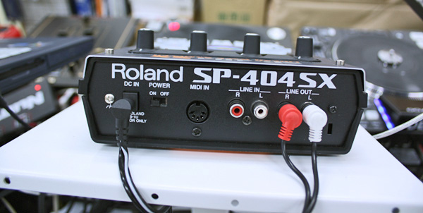 Rear of SP-404 music tech (photo courtesy of Wikimedia Commons)