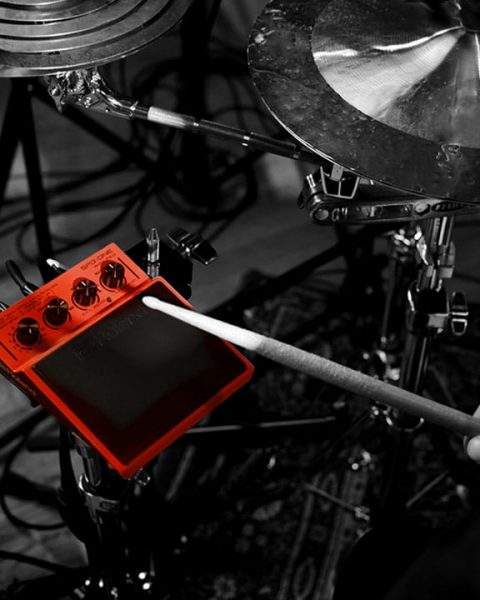 Drummer with SPD::ONE WAV PAD