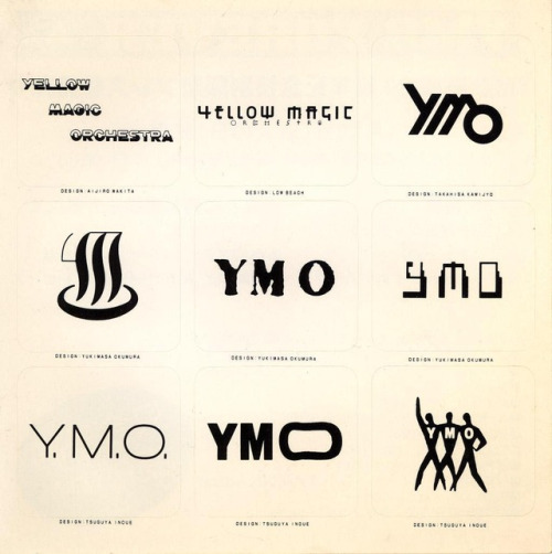 Yellow Magic Orchestra Early Logos