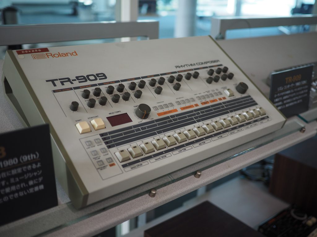 TR-909 in Roland Museum in Hamamatsu, Photo Courtesy of Roland Japan