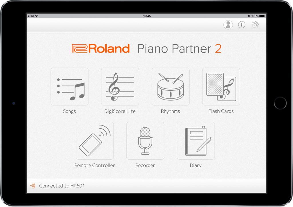 Roland piano outlet lessons app