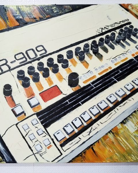 TR-909, Photo Courtesy of Nicola Dudich (Crazy Oil Arts)