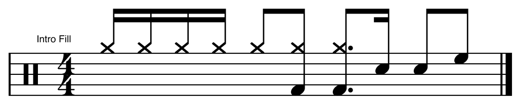 Let's Groove Intro Drum Fill