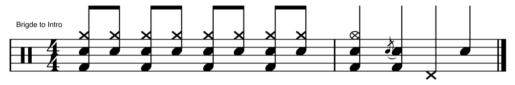 Let's Groove Bridge to Intro Fill