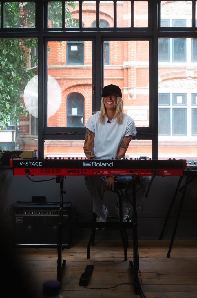 Berenice Scott with V-STAGE