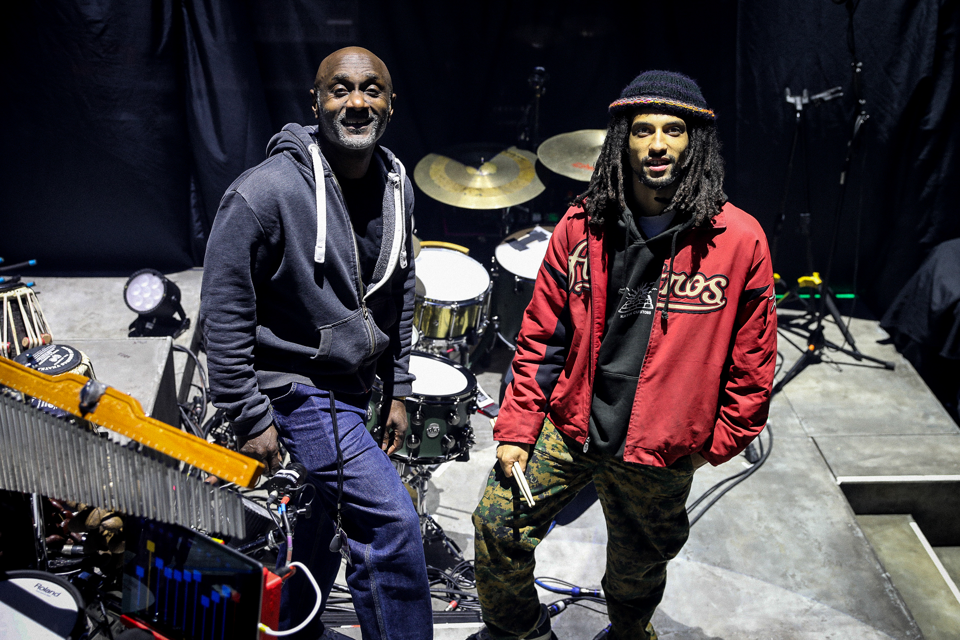 Gorillaz percussionist Karl Vanden Bossche and drummer Jaega Mckenna-Gordon