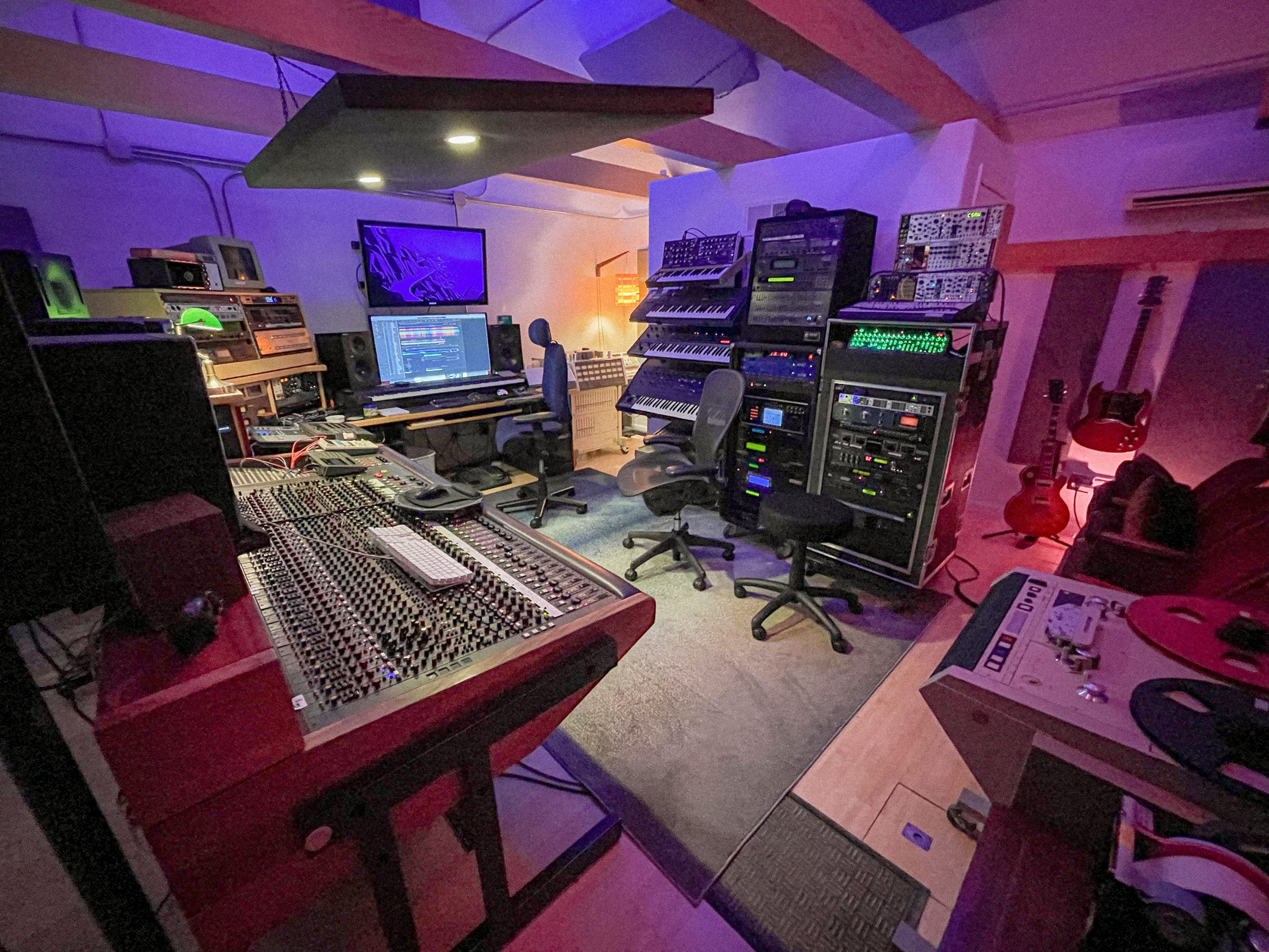 Ryeland Allison's recording studio in Los Angeles, CA.