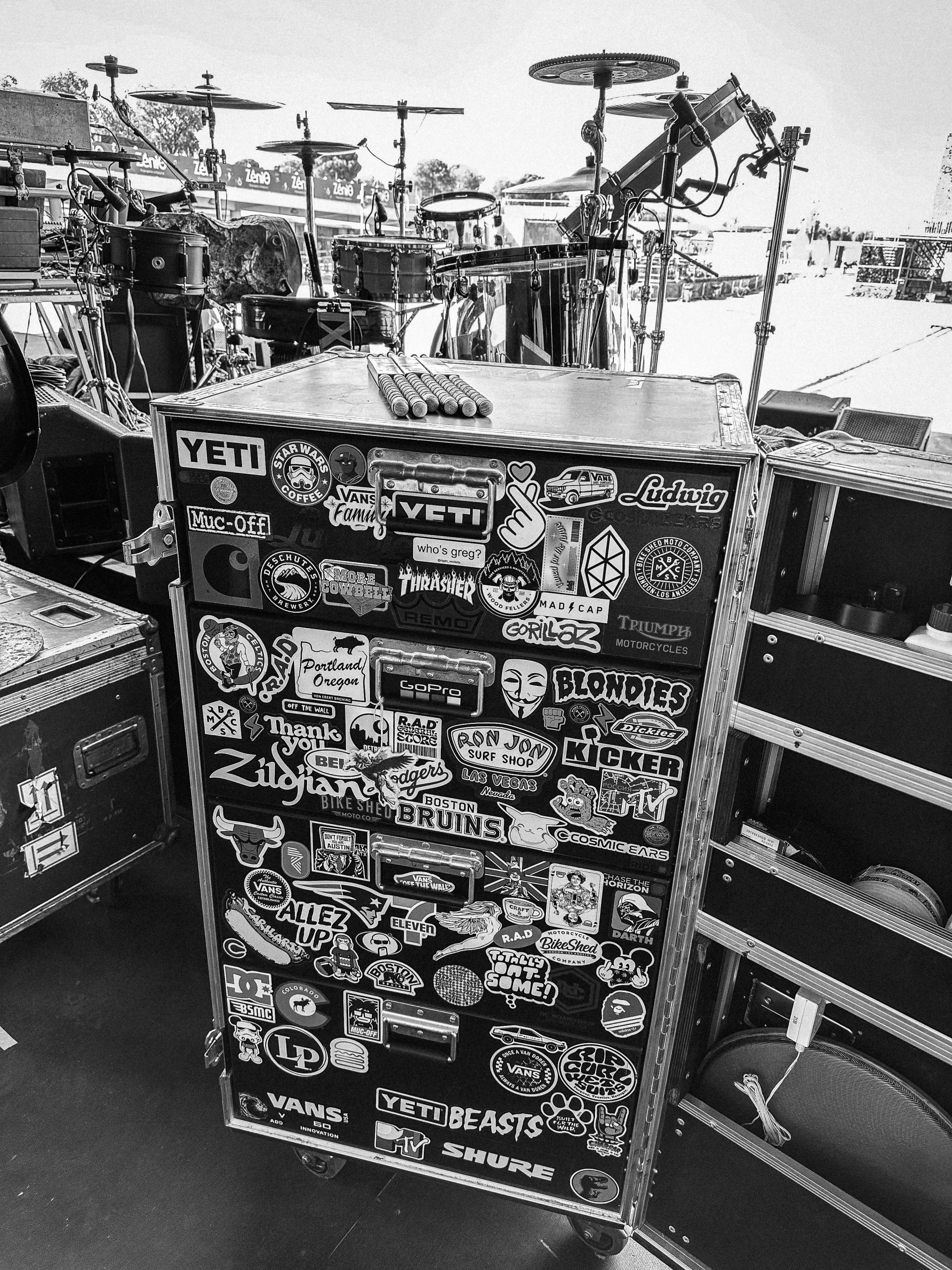 Behind the kit with drum tech Tom 'Woody' Wood on tour with The Prodigy in 2023